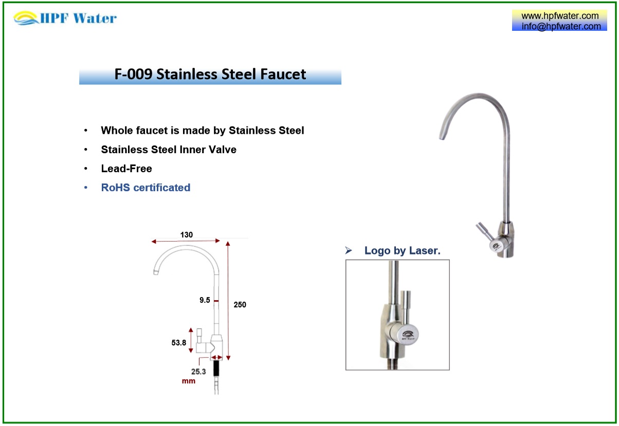 Laser Customized Logo on faucet, appliance cover, water dispenser casing, frame, housing brackets